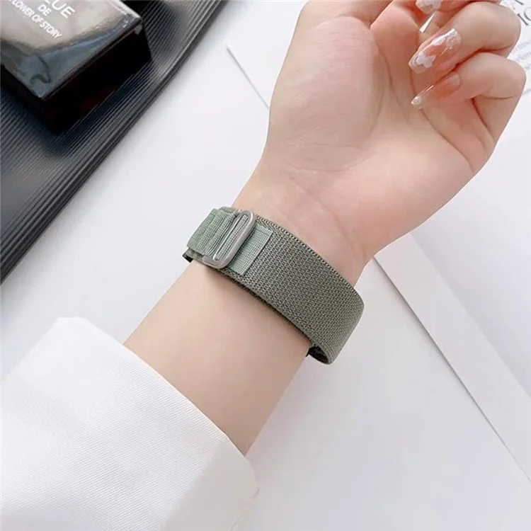 KALEBOL KLB-GSNL-001 For Samsung Galaxy Watch6 / Watch6 Classic / Watch 5 Nylon Watch Strap Adjustable Band - Black