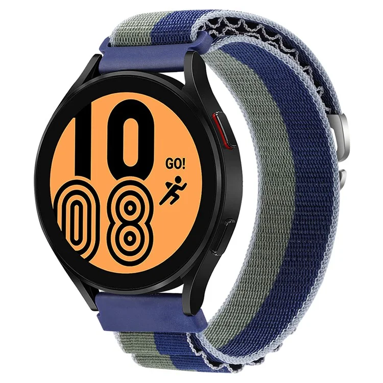 KALEBOL KLB-GSNL-001 For Samsung Galaxy Watch6 / Watch6 Classic Nylon Watch Band 20mm Wrist Strap - Moss Green