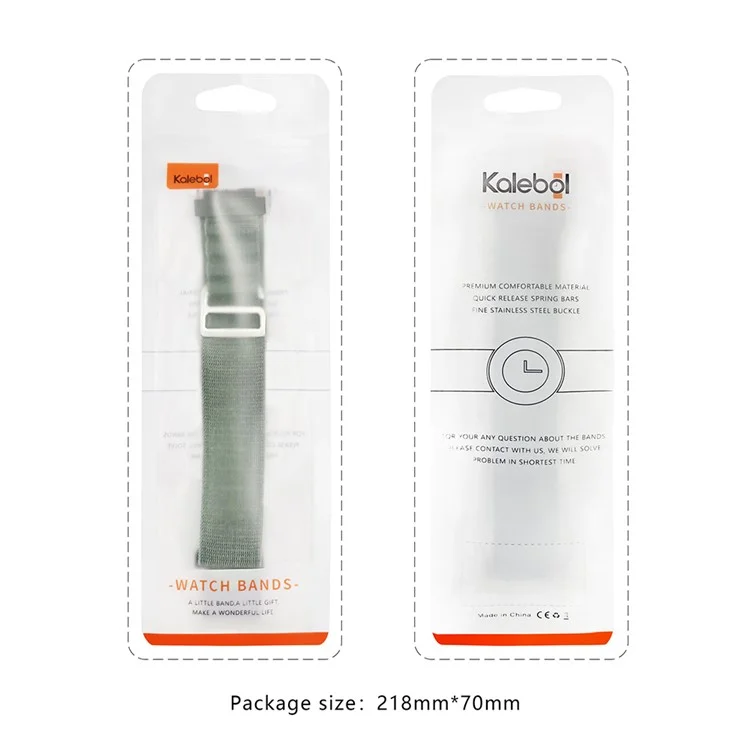 KALEBOL KLB-GSNL-001 For Samsung Galaxy Watch6 / Watch6 Classic Nylon Watch Band 20mm Wrist Strap - Moss Green