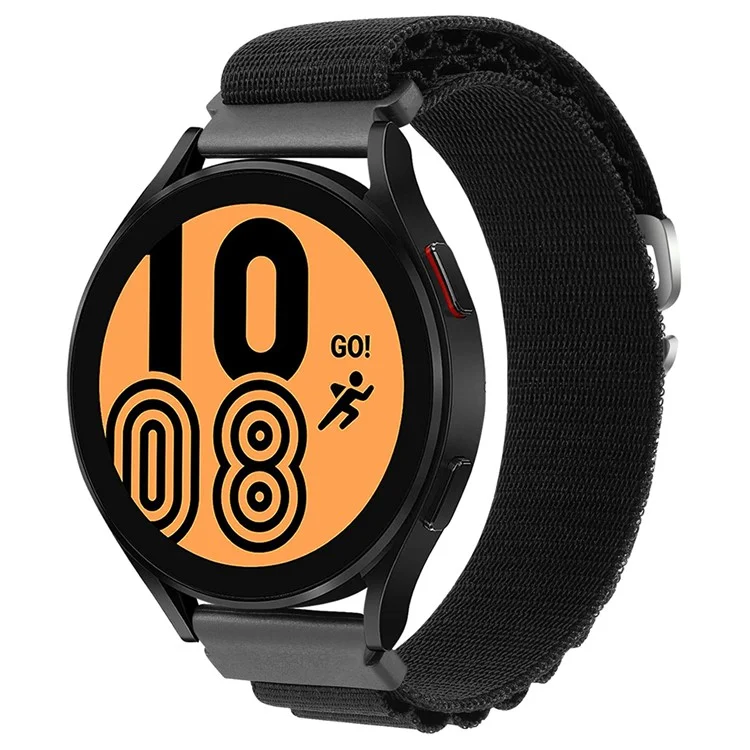 KALEBOL KLB-GSNL-001 For Samsung Galaxy Watch3 45mm / Huawei Watch GT4 46mm Watch Strap 22mm Nylon Wristband - Black