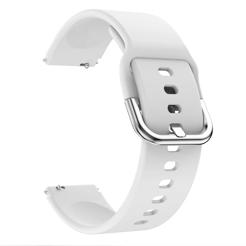 KALEBOL KLB-SXKGJ-001 18mm Universal Smartwatch Strap Silicone Replacement Wrist Band - White