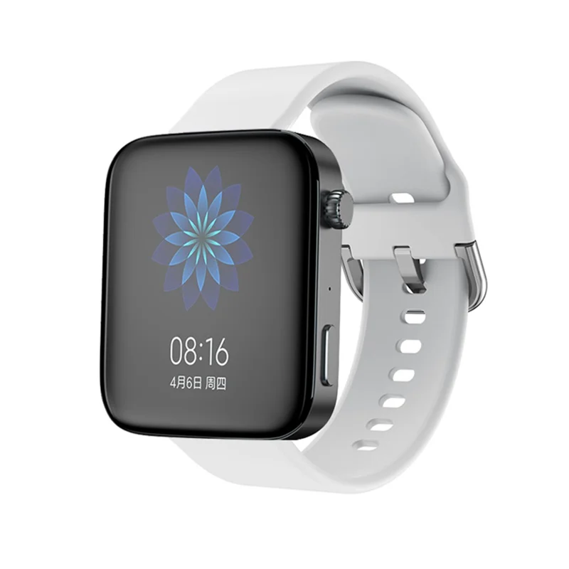 KALEBOL KLB-SXKGJ-001 18mm Universal Smartwatch Strap Silicone Replacement Wrist Band - White