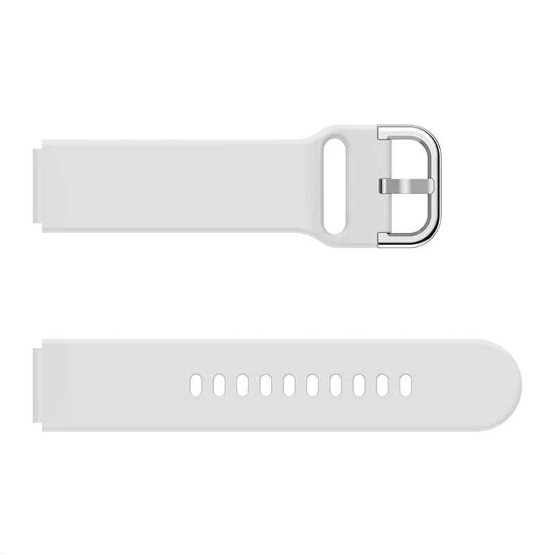 KALEBOL KLB-SXKGJ-001 18mm Universal Smartwatch Strap Silicone Replacement Wrist Band - White