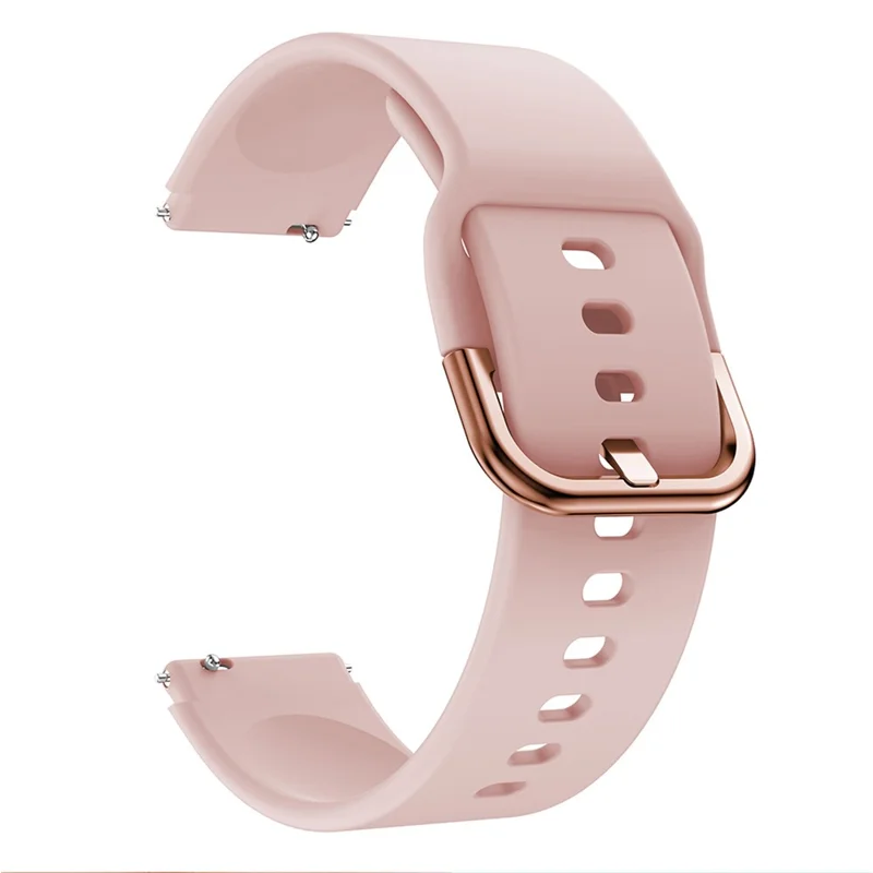 KALEBOL KLB-SXKGJ-001 18mm Universal Smartwatch Strap Silicone Replacement Wrist Band - Pink