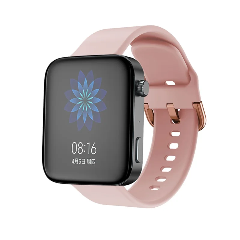KALEBOL KLB-SXKGJ-001 18mm Universal Smartwatch Strap Silicone Replacement Wrist Band - Pink