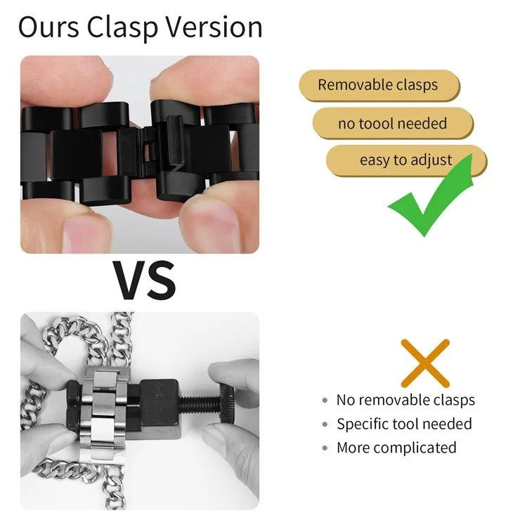 For Xiaomi Redmi Watch 4 Double-Circle Band Stainless Steel Watch Strap - Black