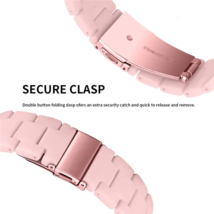 For Nokia Withings Steel HR 40mm Watch Strap 20mm Waterproof Resin Acrylic Bracelet Band - Style J