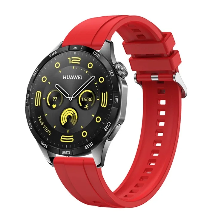 Для Huawei Watch GT 4 41 мм / Garmin Venu 3S 18 мм Ремешок для часов Силиконовый ремешок для замены - Красный