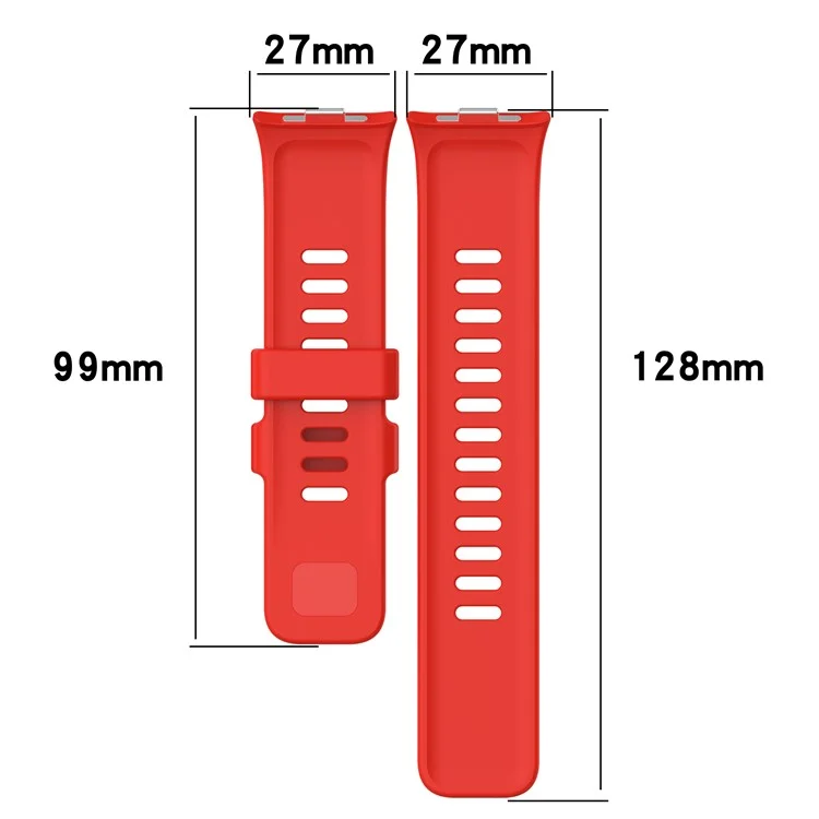Für Xiaomi Redmi Watch 4 / Smart Band 8 Pro Smartwatch Band Ersatz-Silikonarmband - Schwarz