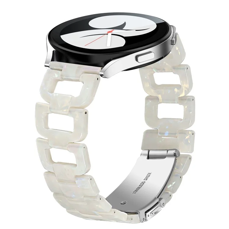Correa en D para Motorola Moto 360 de 42 mm (2.ª generación) Pulsera de resina - Blanco fluorescente