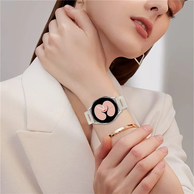 Correa en D para Motorola Moto 360 de 42 mm (2.ª generación) Pulsera de resina - Blanco fluorescente