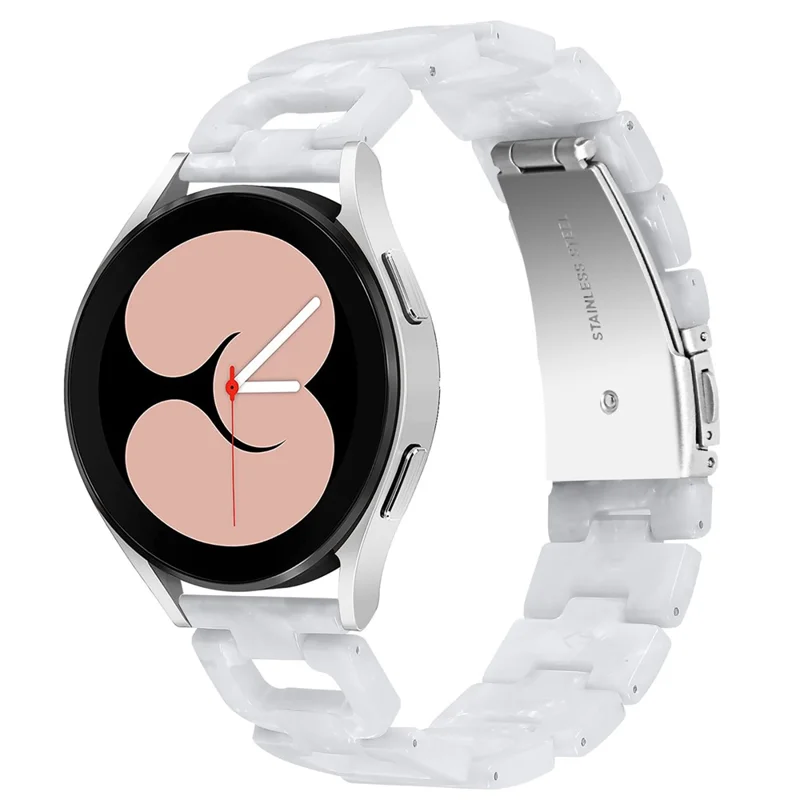 D-Shape Strap for LG Watch Sport Smart Watch Resin Bracelet Replacement Band - Pearl White