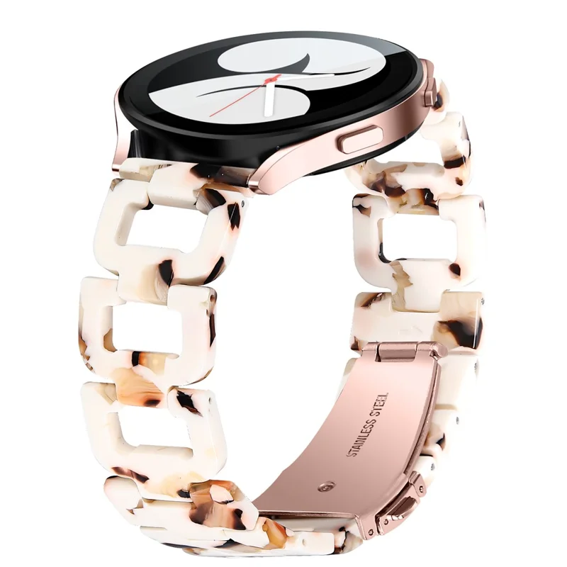 D-formet armbånd til Garmin Vivomove 3 / GarminMove 3, remskifte i kunststof - Nougat