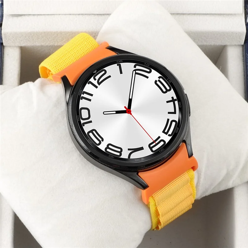 For Samsung Galaxy Watch FE 40mm / Watch6 / Watch6 Classic / Watch 5 / Watch4 Nylon Watch Strap G Hook Wristband - Yellow