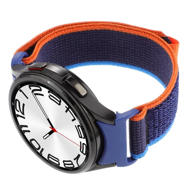 For Samsung Galaxy Watch FE 40mm / Watch6 / Watch 5 / Watch4 Trail Loop Strap Nylon Fabric Sport Watch Band - Navy Blue
