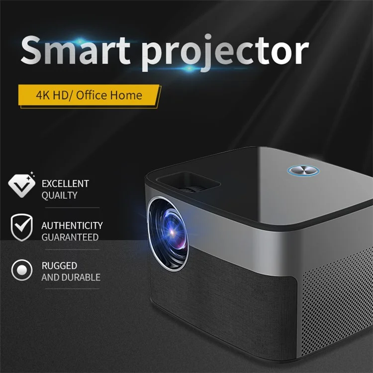 E3 Smart Projector Android 9.0 BT5.0 1G+8G 300 ANSI Dual WiFi 1080p FHD 4K Heimkino - US -stecker