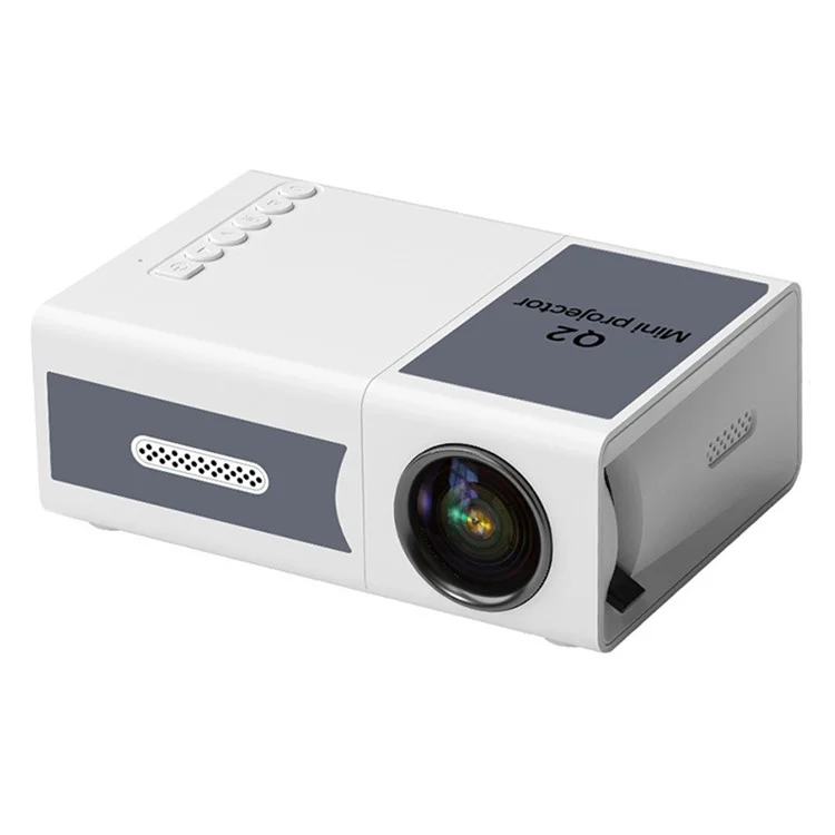 Q2 Mini LED Projector 1080P HD Clear Portable Movie Video Home Theater Projector - US Plug