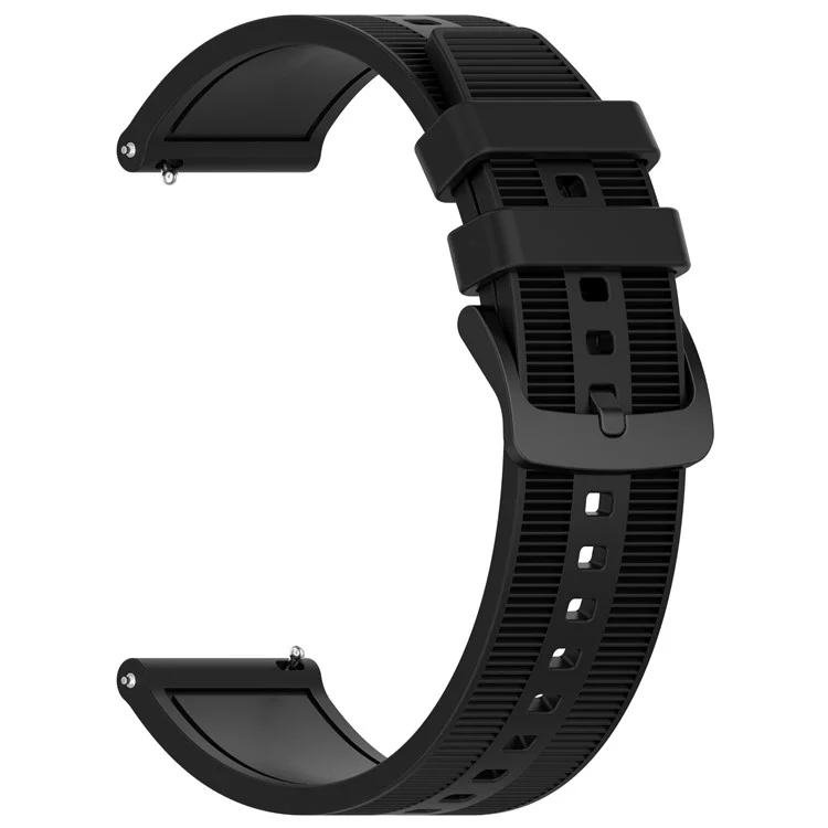 Para Huawei Assistir GT 4 / Garmin Venu 2 Watch Band 22mm Silicone Silicone Strap - Preto