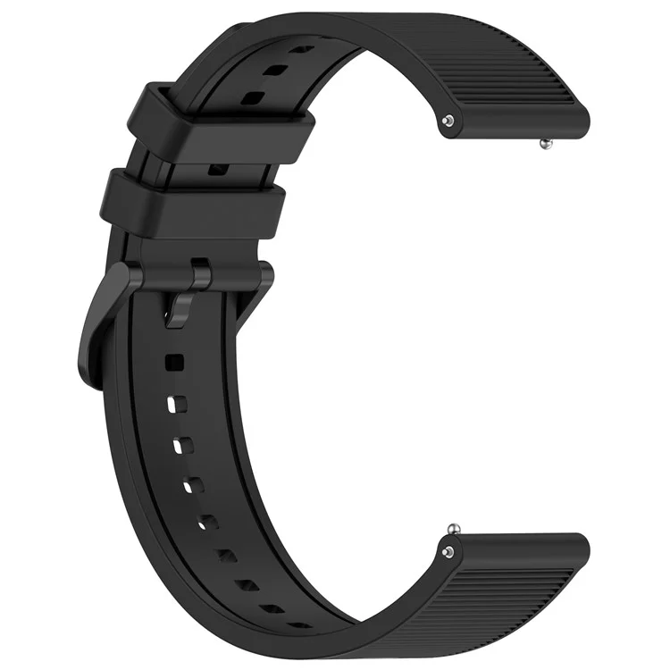 Para Huawei Watch GT 4 / Garmin Venu 2 Correa de Reloj de 22 mm Suave de Silicona para la Muñeca - Negro