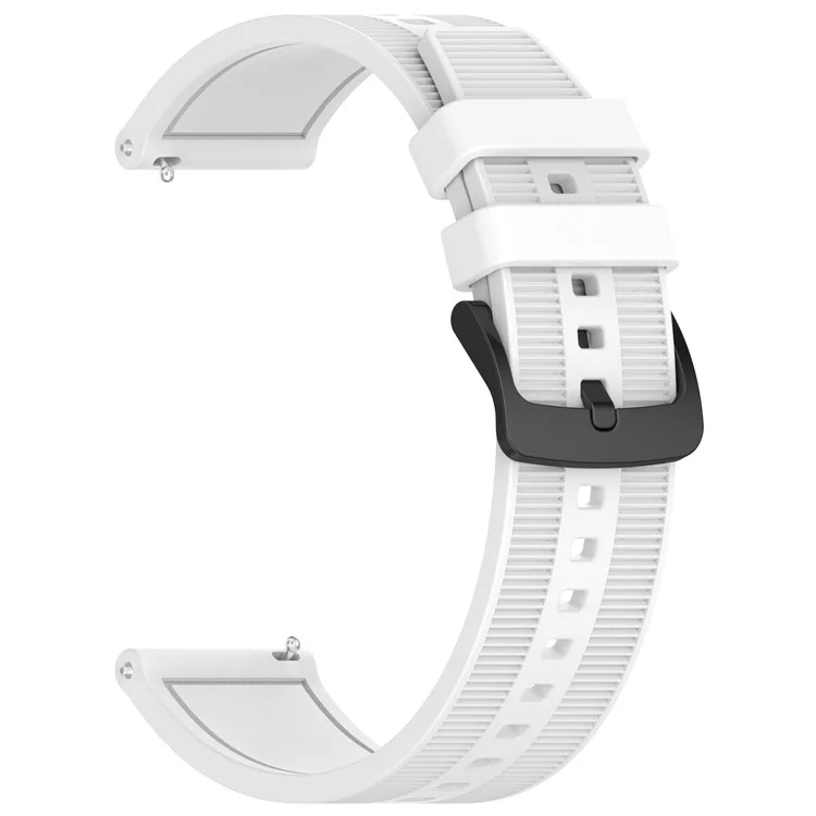 For Huawei Watch GT 4 / Garmin Venu 2 Watch Band 22mm Soft Silicone Wrist Strap - White