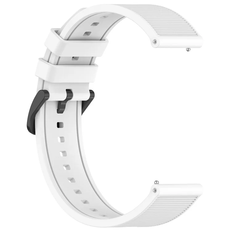 For Huawei Watch GT 4 / Garmin Venu 2 Watch Band 22mm Soft Silicone Wrist Strap - White