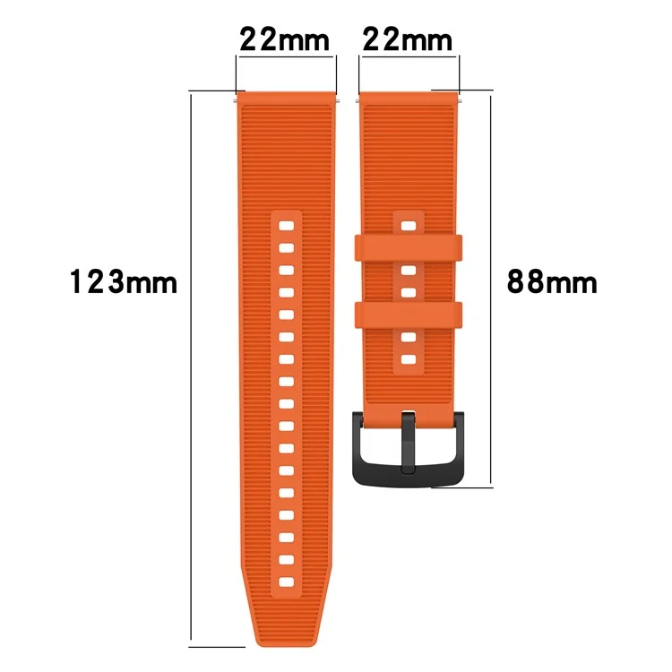 For Huawei Watch GT 4 / Garmin Venu 2 Watch Band 22mm Soft Silicone Wrist Strap - White
