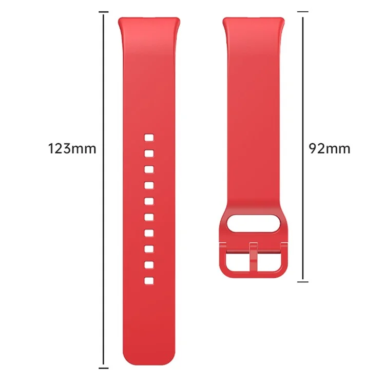 Pour Samsung Galaxy Fit3 Watch Band Remplacement de la Sangle en Silicone Souple - Rouge