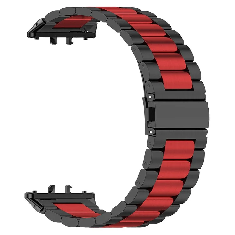 Для ремешка Samsung Galaxy Fit3 Quick Release Watch Stainless Steel - Черный / Красный / Черный