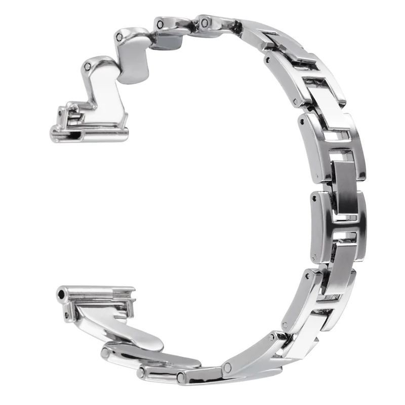 For Samsung Galaxy Watch3 45mm / Garmin Venu 3 Wristband 22mm Watch Strap Zinc Alloy - Silver