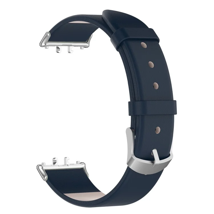 Para Samsung Galaxy Fit3 SM-R390 Substituição de Pulseira Ajuste de Couro Ajustável Strap - Azul Escuro