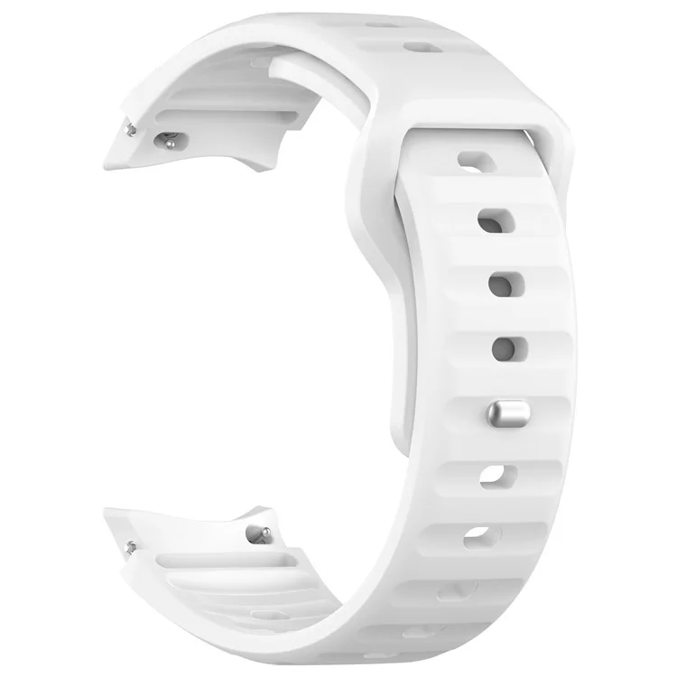 Para Samsung Galaxy Watch FE 40mm / Watch4 / Watch 5 / Watch 5 Pro / Watch6 Silicone Sport Bands Replacement Wristband - Branco
