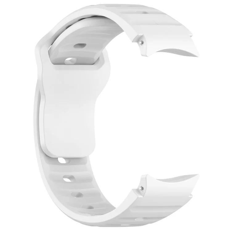 Para Samsung Galaxy Watch FE 40mm / Watch4 / Watch 5 / Watch 5 Pro / Watch6 Silicone Sport Bands Replacement Wristband - Branco