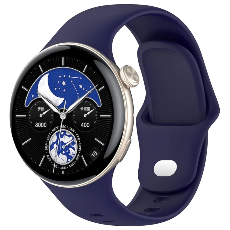 حزام ساعة من السيليكون لـ vivo Watch 3، حزام معصم قابل للتعديل بديل - أزرق