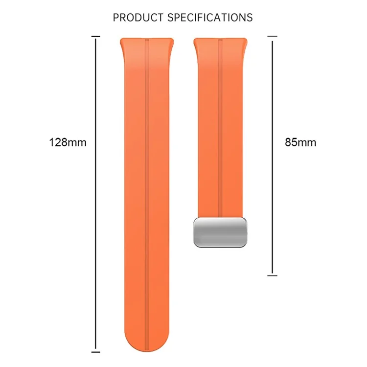 Для Samsung Galaxy Fit3 Replacement Wrist Band Soft Silicone Watch Band with Magnetic Folding Buckle - Black