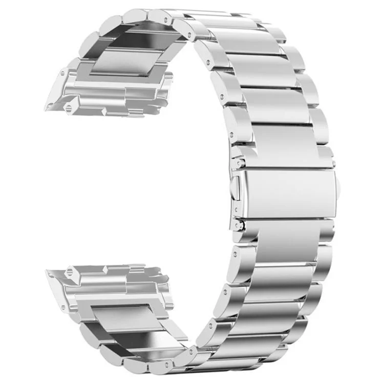 For Huawei Watch D Stainless Steel Watch Strap Buckle Design Wrist Band - Silver