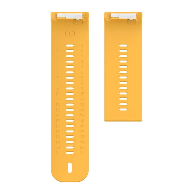 Para Huawei Watch D Flexible Silicone Wrist Band Watch Strap sin hebilla - Amarillo
