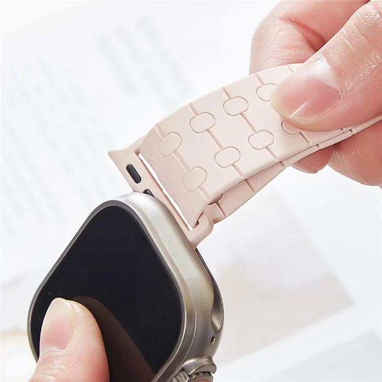 Strap for Apple Watch Series 10 42mm / 9 8 7 41mm / SE (2023) SE (2022) SE 6 5 4 40mm / 3 2 1 38mm Liquid Silicone Watch Band - Black