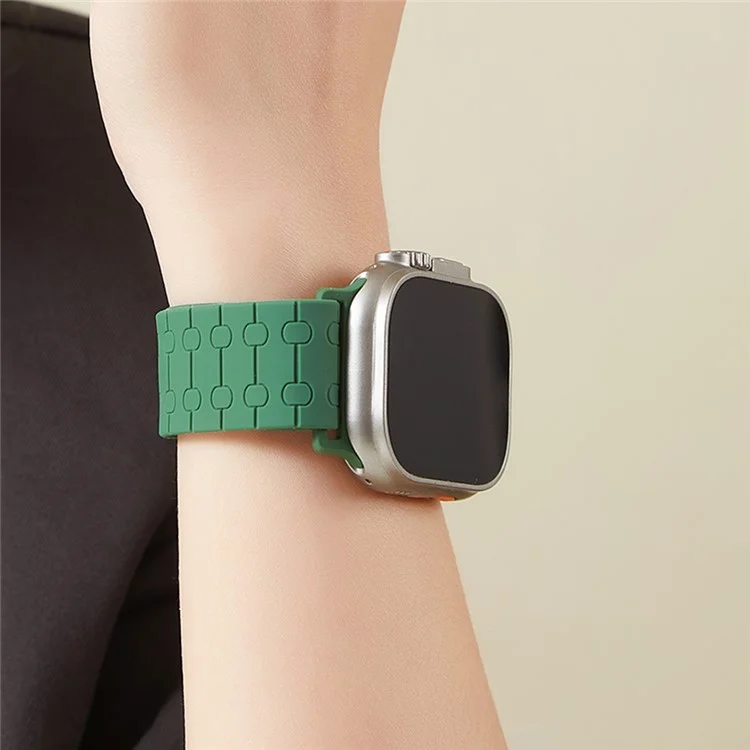 Strap for Apple Watch Series 10 42mm / 9 8 7 41mm / SE (2023) SE (2022) SE 6 5 4 40mm / 3 2 1 38mm Liquid Silicone Watch Band - Black