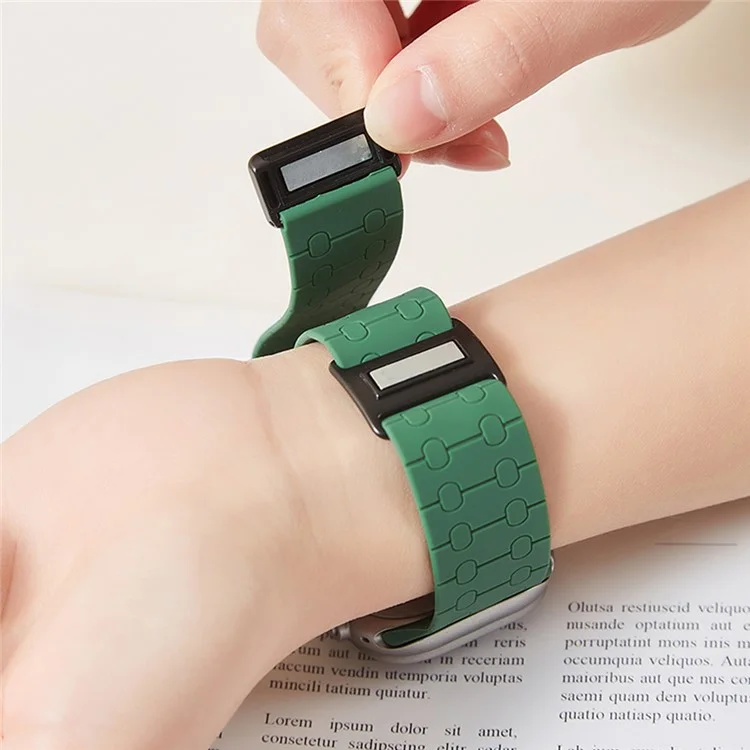 Strap for Apple Watch Series 10 42mm / 9 8 7 41mm / SE (2023) SE (2022) SE 6 5 4 40mm / 3 2 1 38mm Liquid Silicone Watch Band - Black