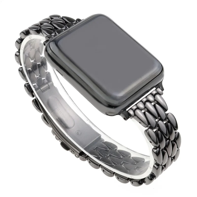Para Apple Watch 10 46mm / Ultra 2 / Ultra 49mm / 9 8 7 45mm / SE (2023) SE (2022) SE 6 5 4 44mm / 3 2 1 42mm Zinc Alloy Band - Negro