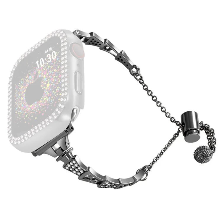 Torre Design Bracelete de Cobre para Apple Watch 10 46mm / Ultra 2 / Ultra 49mm / 9 8 7 45mm / SE (2023) SE (2022) SE 6 5 4 44mm / 3 2 1 42mm Pulseira - Preto