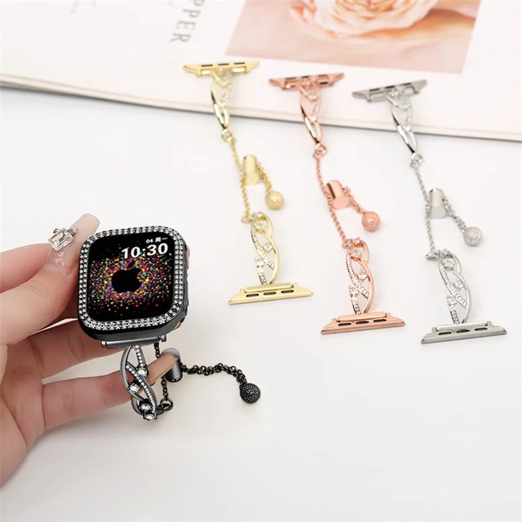 Pour Apple Watch 10 46mm / Ultra 2 / Ultra 49mm / 9 8 7 45mm / SE (2023) SE (2022) SE 6 5 4 44mm / 3 2 1 42mm Pure Copper Watch Band - Noir