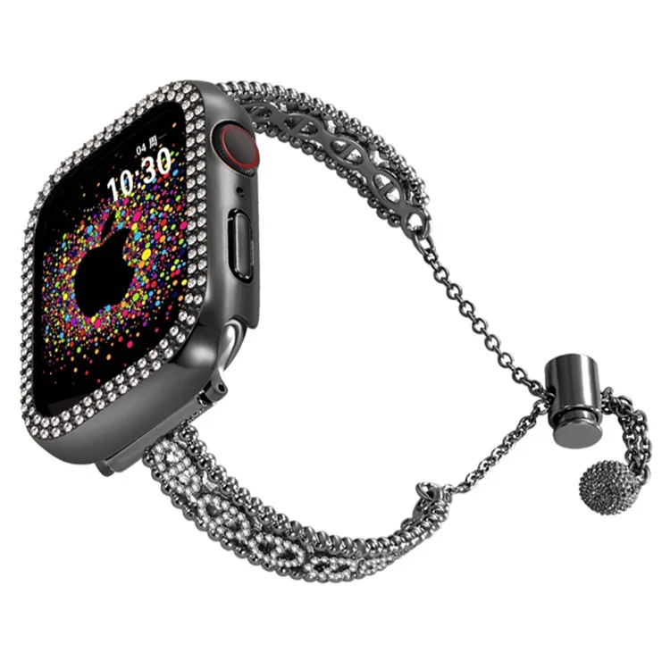 Bracelet de montre en pur cuivre pour Apple Watch 10 46mm / Ultra 2 / Ultra 49mm / 9 8 7 45mm / SE (2023) SE (2022) SE 6 5 4 44mm / 3 2 1 42mm - Noir