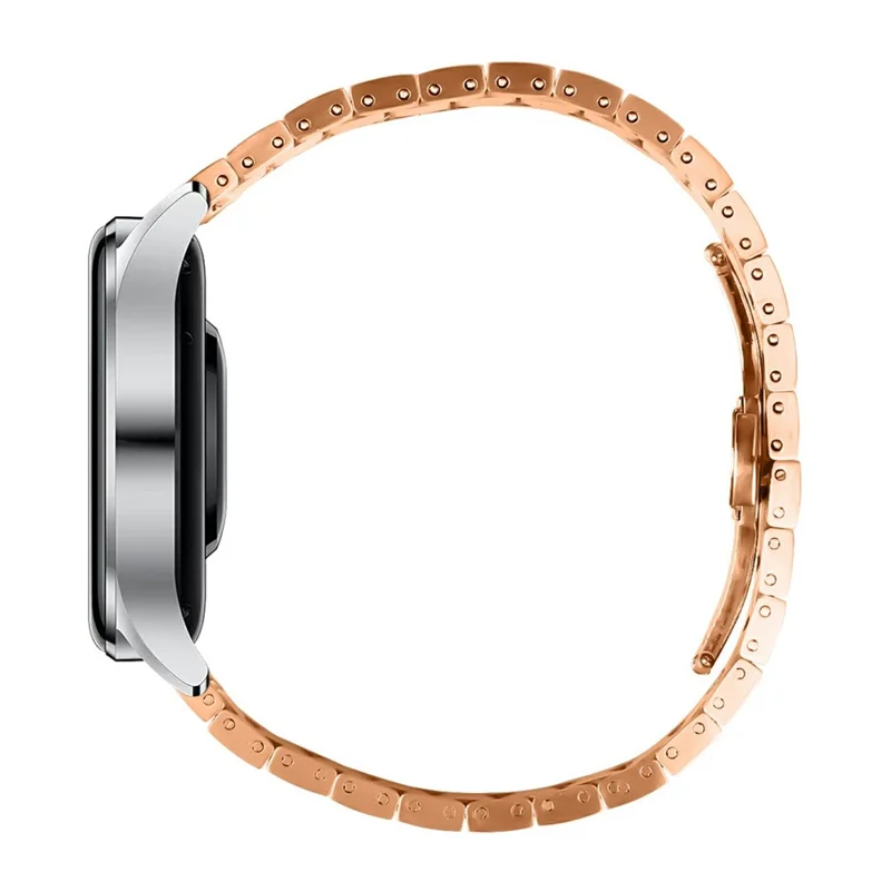 Smartwatch Strap for Garmin Forerunner 265 Stainless Steel Watch Band - Rose Gold