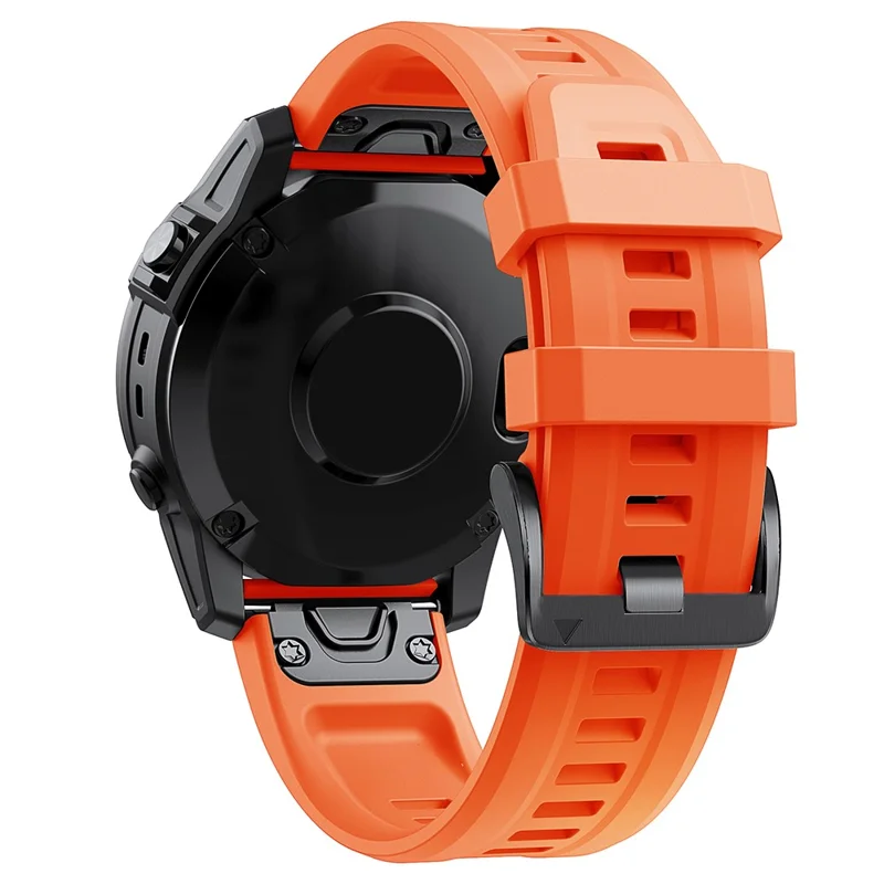 KALEBOL KLB-TXGJ-001 For Garmin Fenix 7S / 7S Pro 20mm Silicone Watch Strap Trapezoidal Holes - Orange