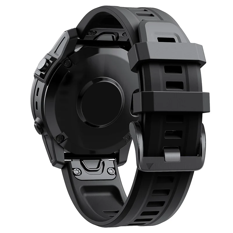 KALEBOL KLB-LWGJ-001 Para Garmin Fenix 7 / 7 Pro Correa de Repuesto QuickFit 22 mm Banda de Reloj de Silicona - Negro