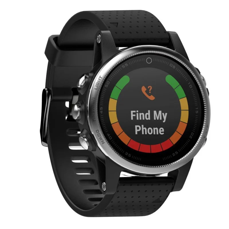 KALEBOL KLB-YDGJ-001 Para Garmin Fenix 7S / Fenix 7S Pro Pulseira do Relógio 20mm Textura de Pontos Silicone - Preto