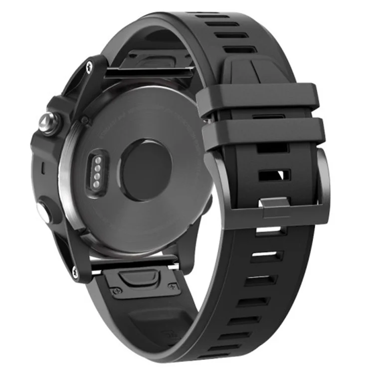 KALEBOL KLB-PWGJ-001 Para Garmin Fenix 7X / 7X Pro Correa de Reloj de 26 mm de Silicona - Negro