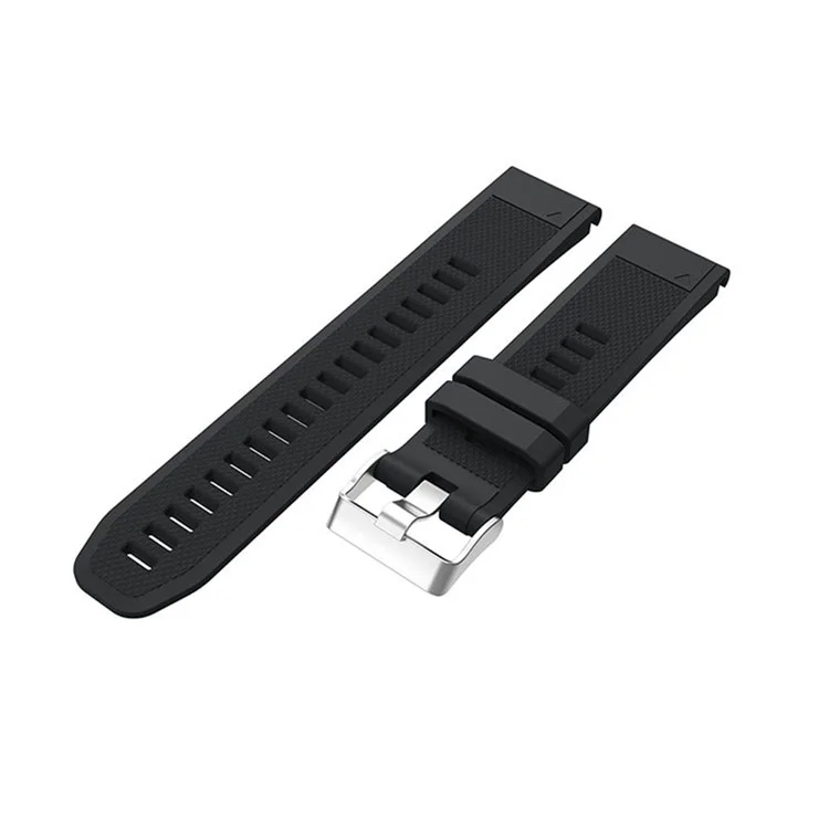 KALEBOL KLB-LWGJ-001 Pour Garmin Fenix 7 / 7 Pro Bracelet de montre QuickFit 22mm Sangle avec texture à grille - Noir