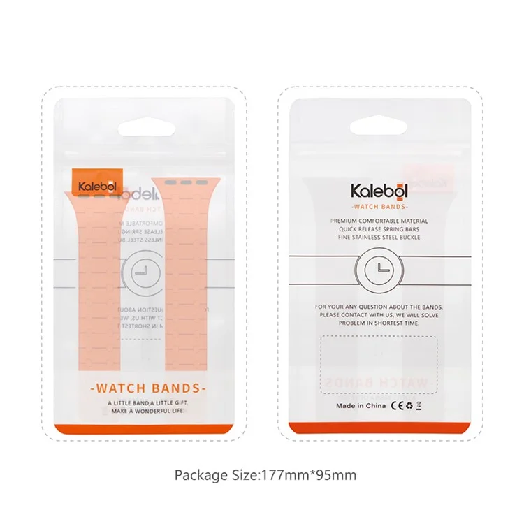 KALEBOL KLB-CXGJ-002 Magnetic Silicone Band For Apple Watch Series 10 42mm / 9 8 7 41mm / SE (2022) SE (2023) SE 6 5 4 40mm / 3 2 1 38mm - Starlight+Pink